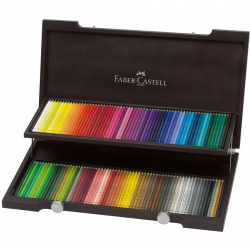 Set of Polychromos pencils in wooden case - Faber-Castell - 120 pcs.
