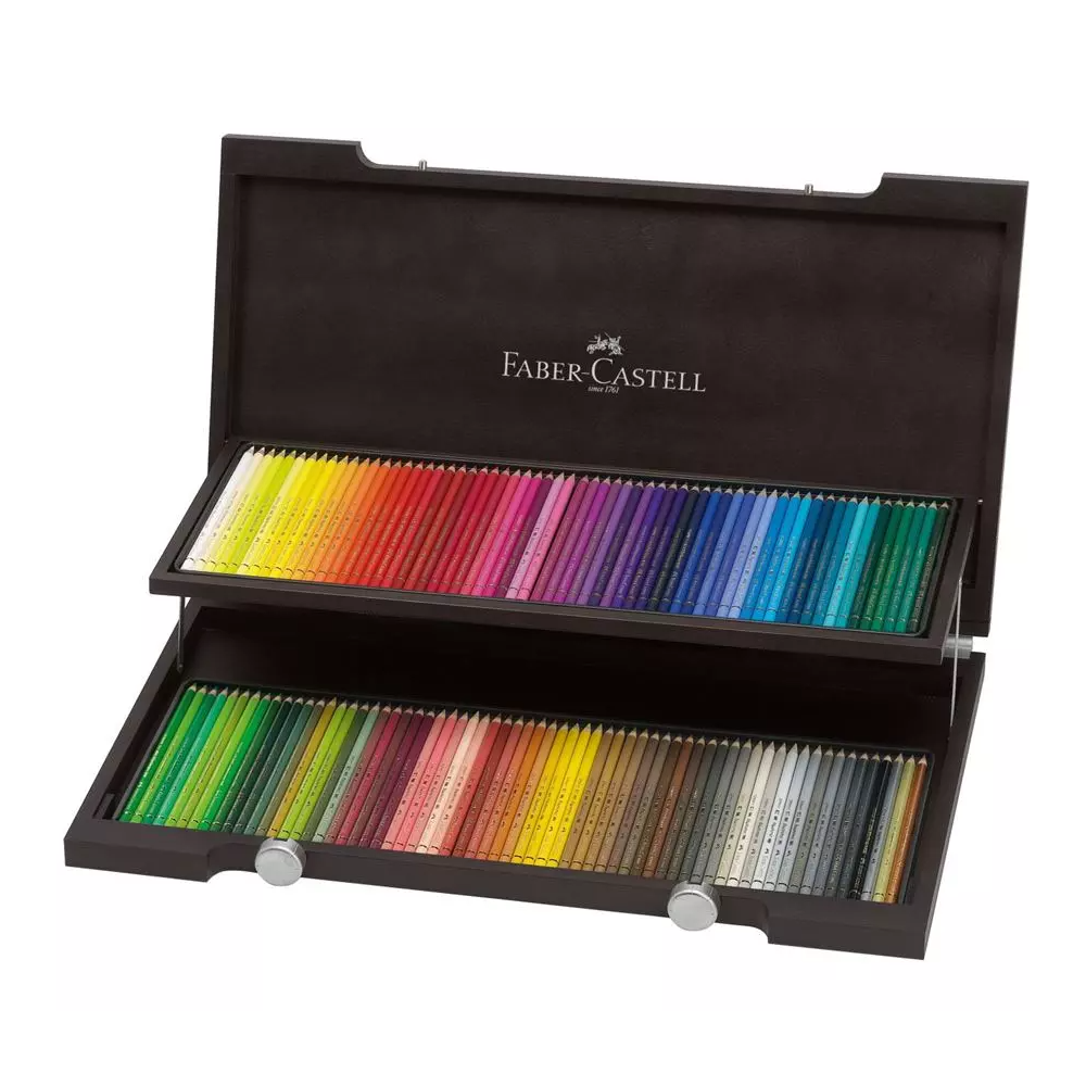 Zestaw kredek Polychromos w drewnianej kasecie - Faber-Castell - 120 kolorów