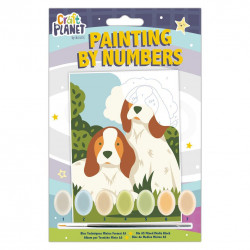 Painting by numbers set for kids Craft Planet - DpCraft - Dogs
