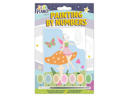 Painting by numbers set for kids Craft Planet - DpCraft - Fairy