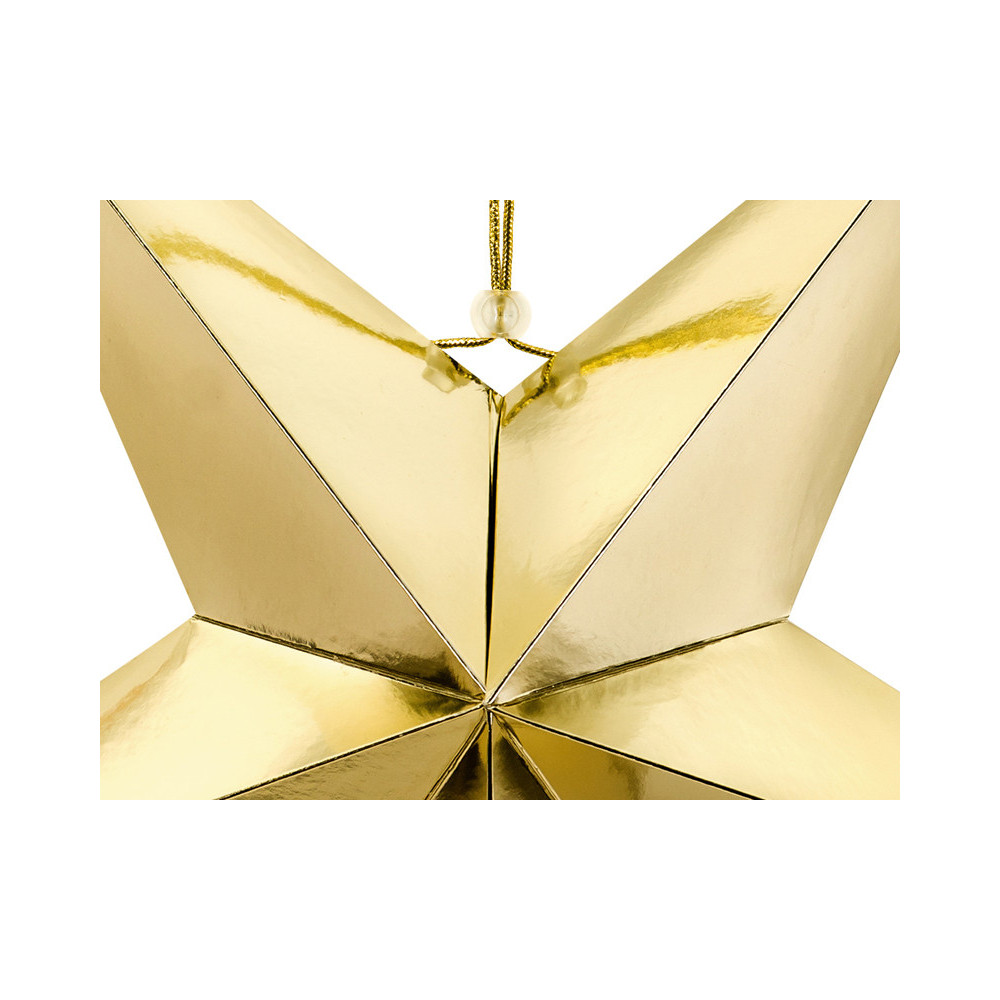 Decorative paper star - gold, 70 cm