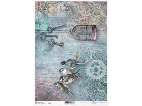 Papier do decoupage A4 - ITD Collection - ryżowy, R1319