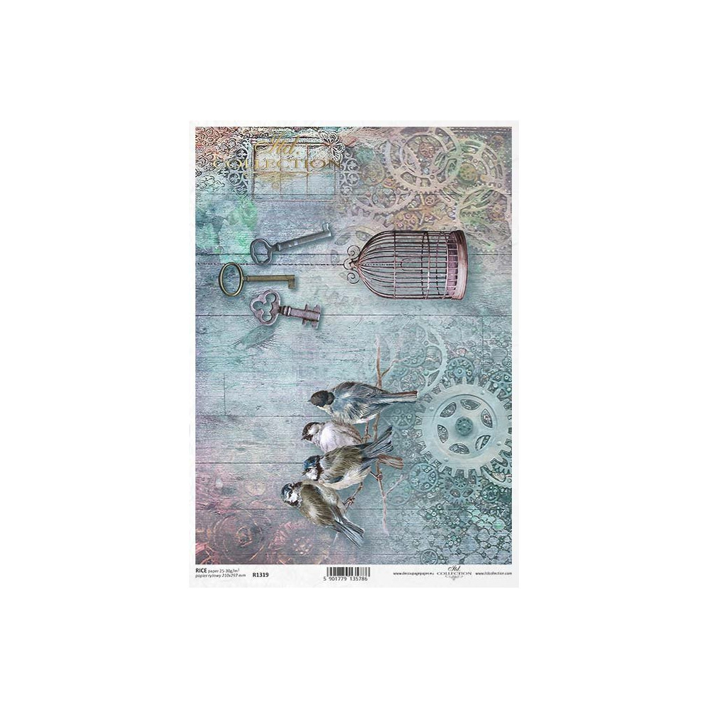 Decoupage rice paper A4 - ITD Collection - R1319