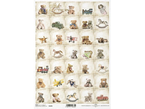 Papier do decoupage A4 - ITD Collection - ryżowy, R1805