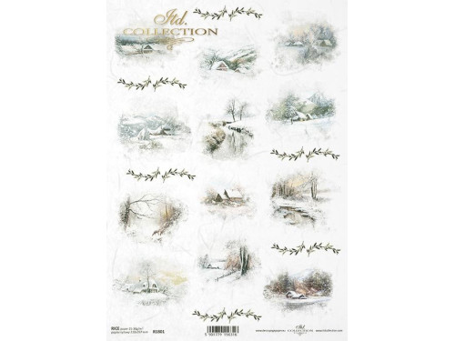 Papier do decoupage A4 - ITD Collection - ryżowy, R1801