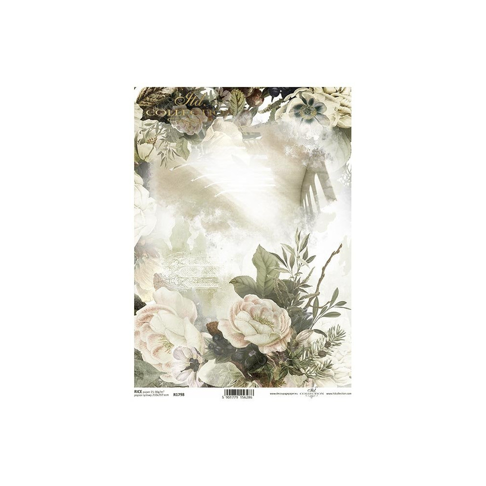 Decoupage rice paper A4 - ITD Collection - R1798