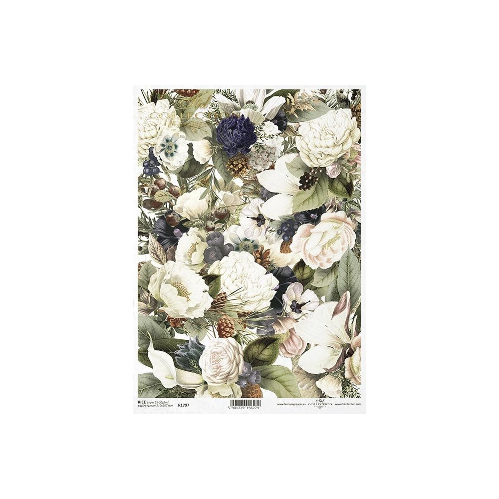 Decoupage rice paper A4 - ITD Collection - R1797