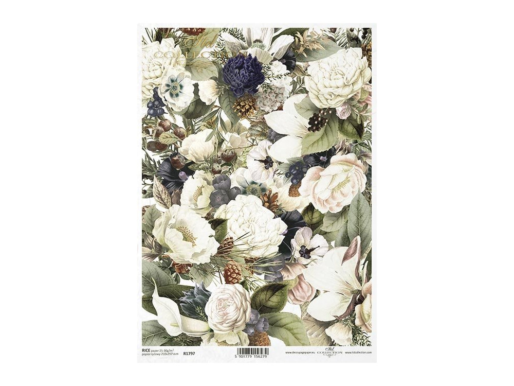 Decoupage rice paper A4 - ITD Collection - R1797