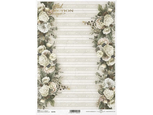 Papier do decoupage A4 - ITD Collection - ryżowy, R1795