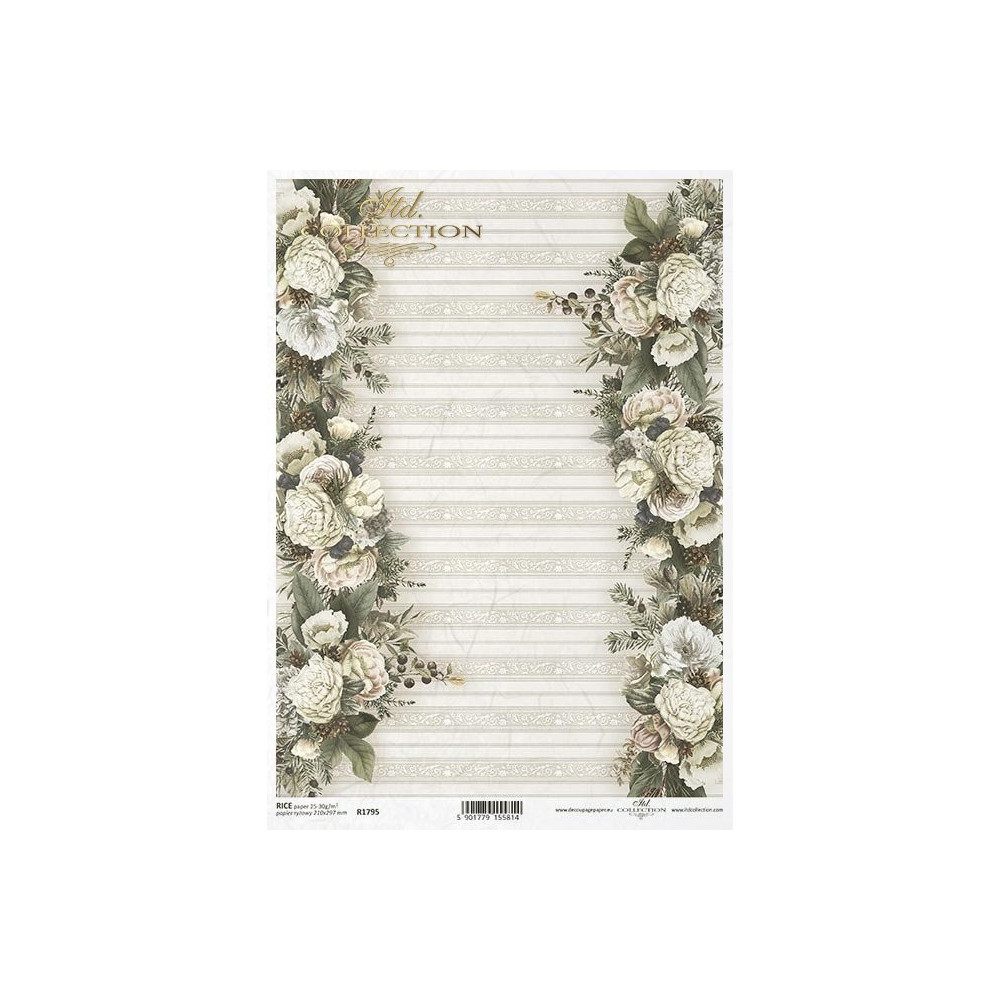 Decoupage rice paper A4 - ITD Collection - R1795