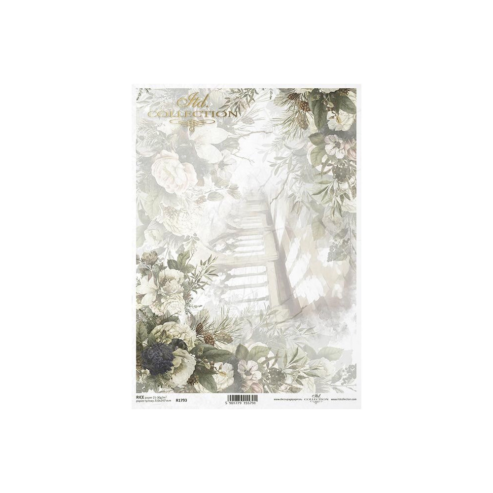 Decoupage rice paper A4 - ITD Collection - R1793