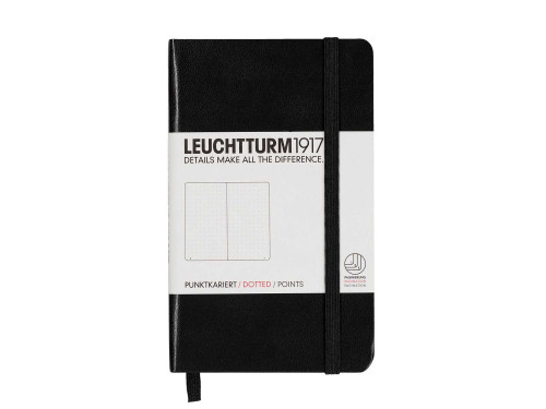 Notebook - Leuchtturm1917 - dotted, black, hard cover, A6