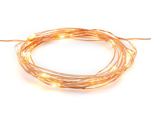 LED Christmas lights - copper, 1,9 m