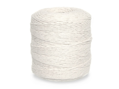 Cotton cord for macrames - cream, 2 mm, 300 m