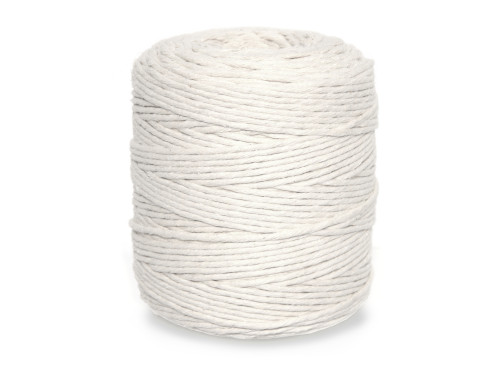 Cotton cord for macrames - cream, 3 mm, 200 m