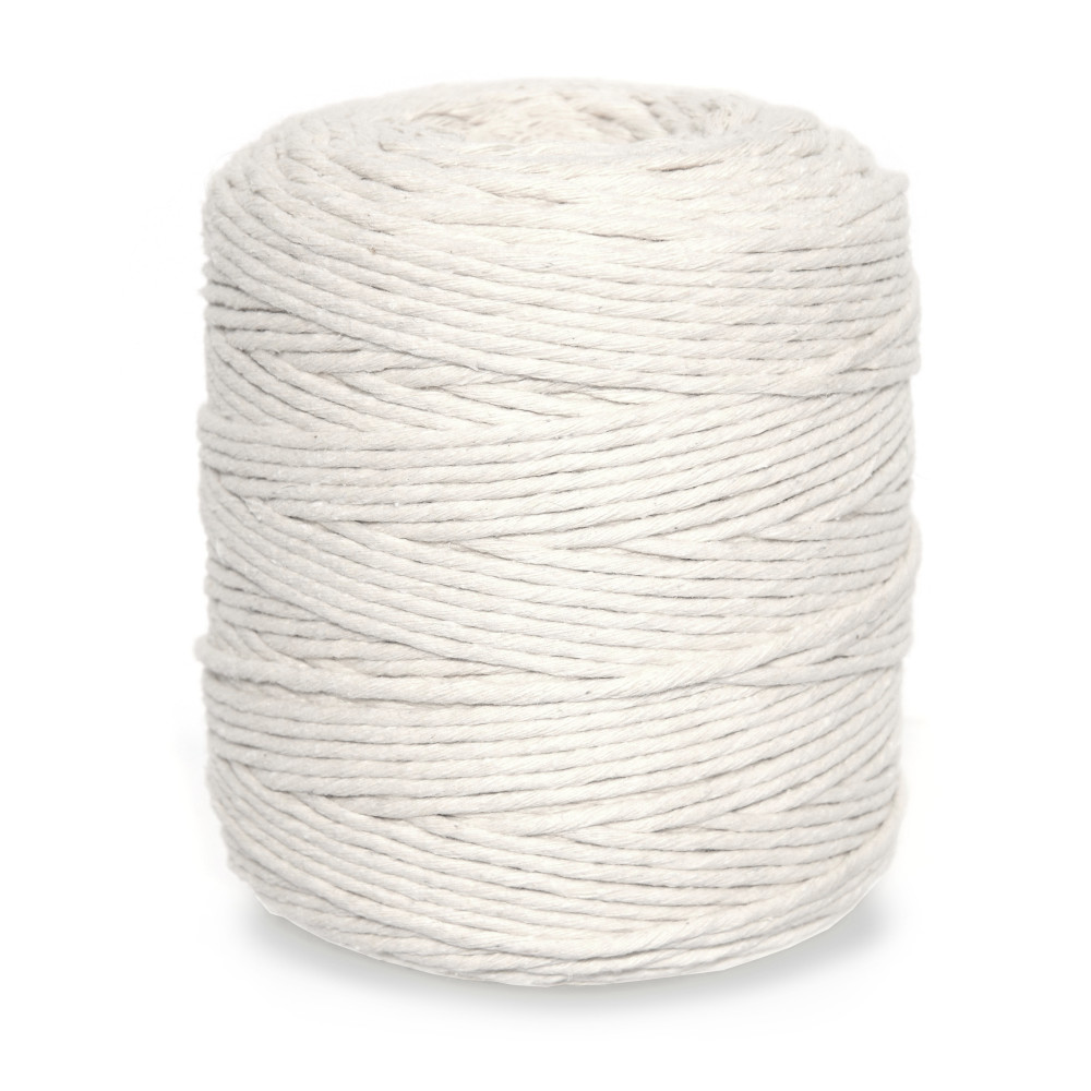 Cotton cord for macrames - cream, 3 mm, 200 m
