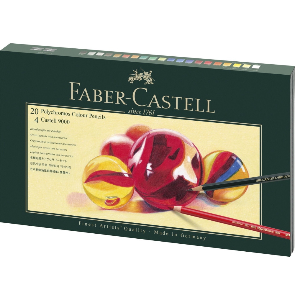 Set of Polychromos crayons - Faber-Castell - 26 pcs.
