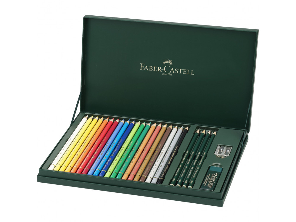 Set of Polychromos crayons - Faber-Castell - 26 pcs.