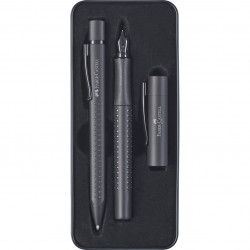 Gift set of fountain pen and ballpoint pen Grip 2011 - Faber-Castell - Black