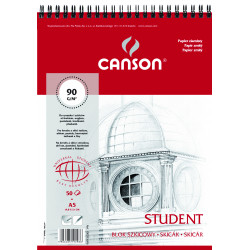 Sketch pad Student A5 - Canson - spiral-bound, 90 g, 50 sheets