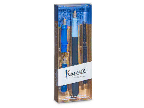 Zestaw do kaligrafii Perkeo - Kaweco - niebieski, 6 szt.
