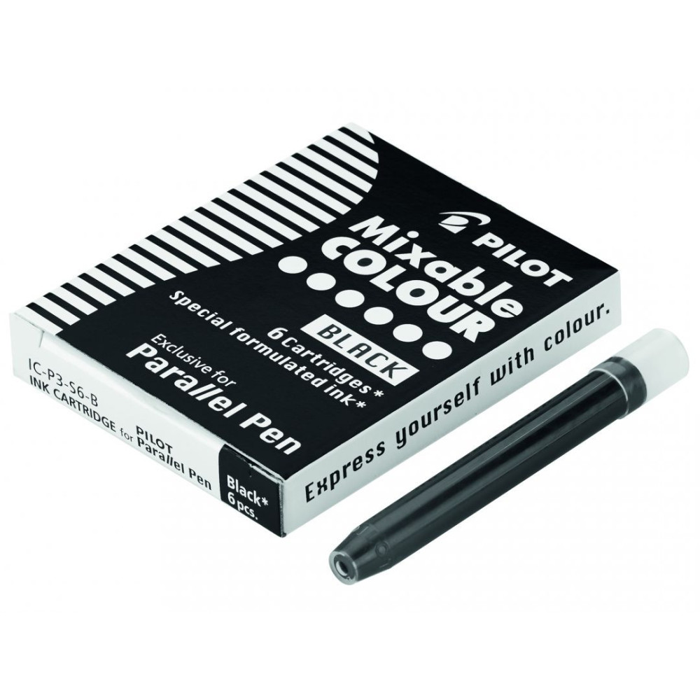 Cartridges for Parallel Fountain Pen - Pilot - black, 6 pcs.