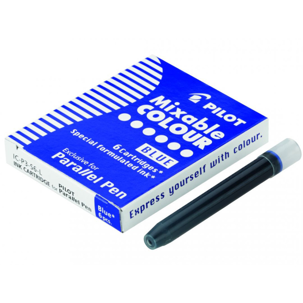 Cartridges for Parallel Fountain Pen - Pilot - blue, 6 pcs.