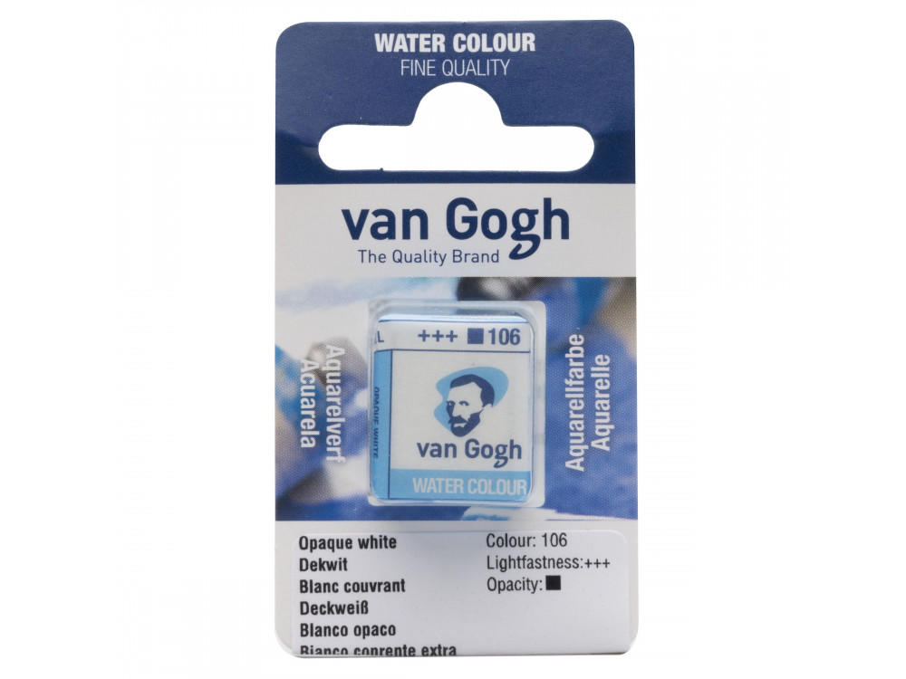 Farba akwarelowa w kostce - Van Gogh - Opaque White