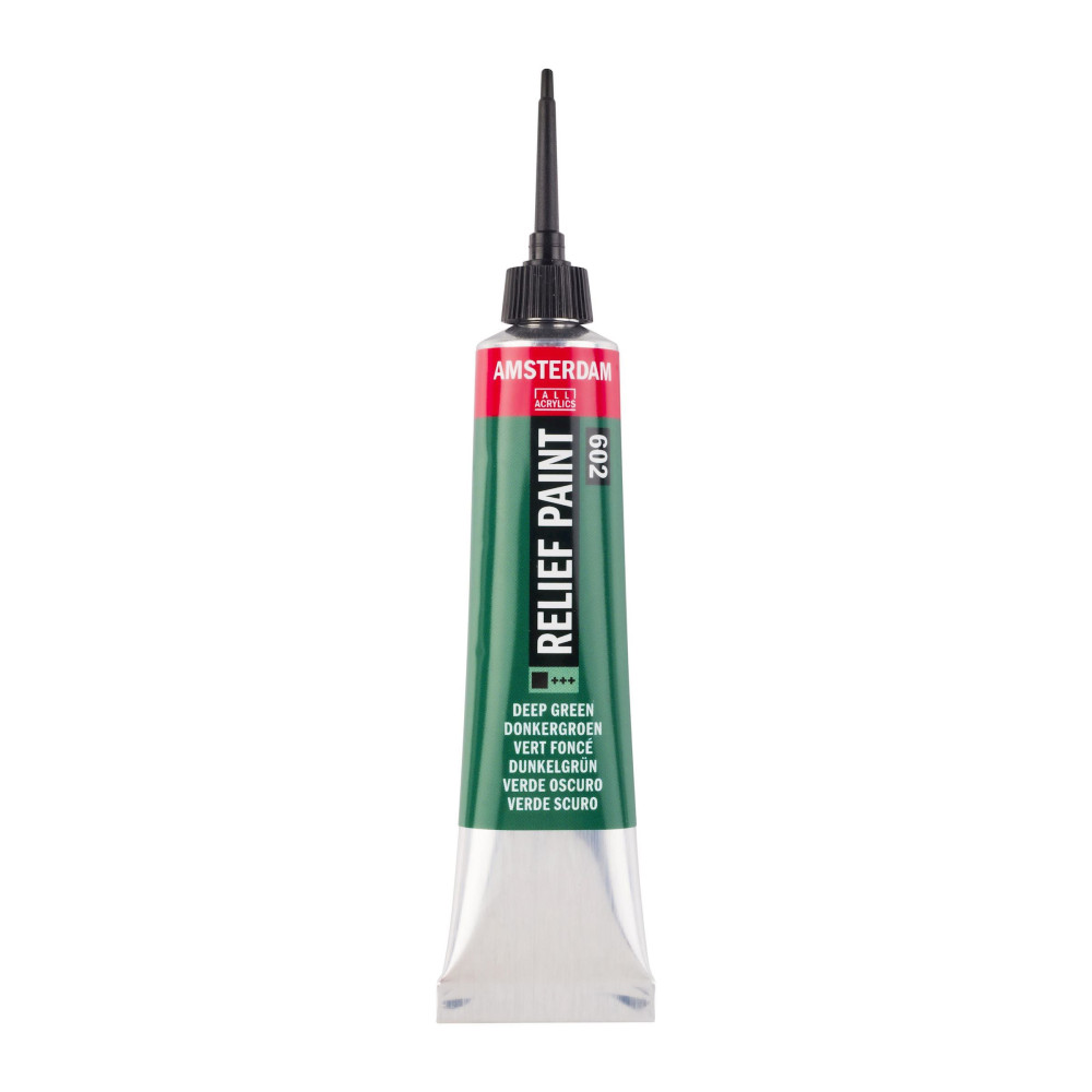 Relief glass paint tube - Amsterdam - Deep Green 2, 20 ml