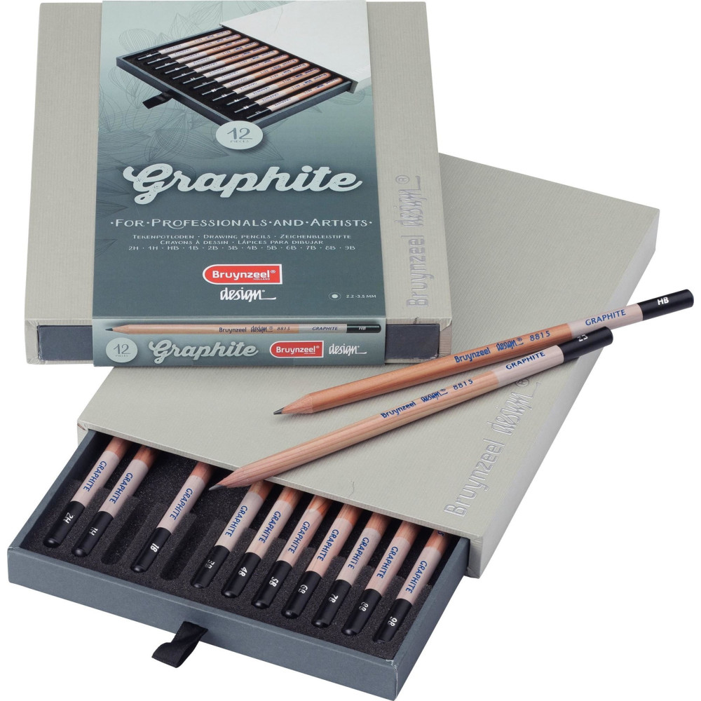 Set of Design Graphite pencils - Bruynzeel - 12 pcs