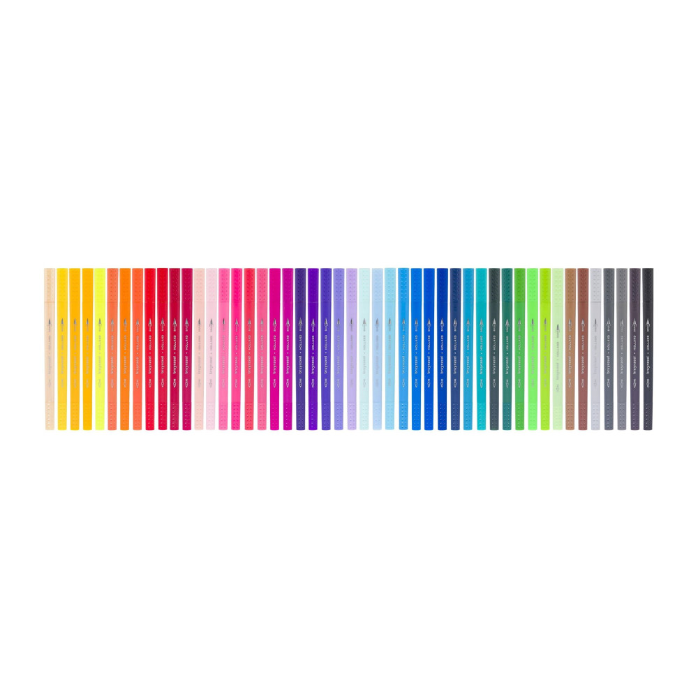 Zestaw dwustronnych pisaków pędzelkowych - Bruynzeel - 48 kolorów