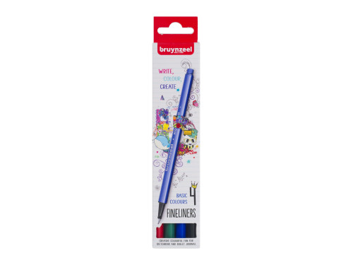 Fineliners set - Bruynzeel - 4 pcs