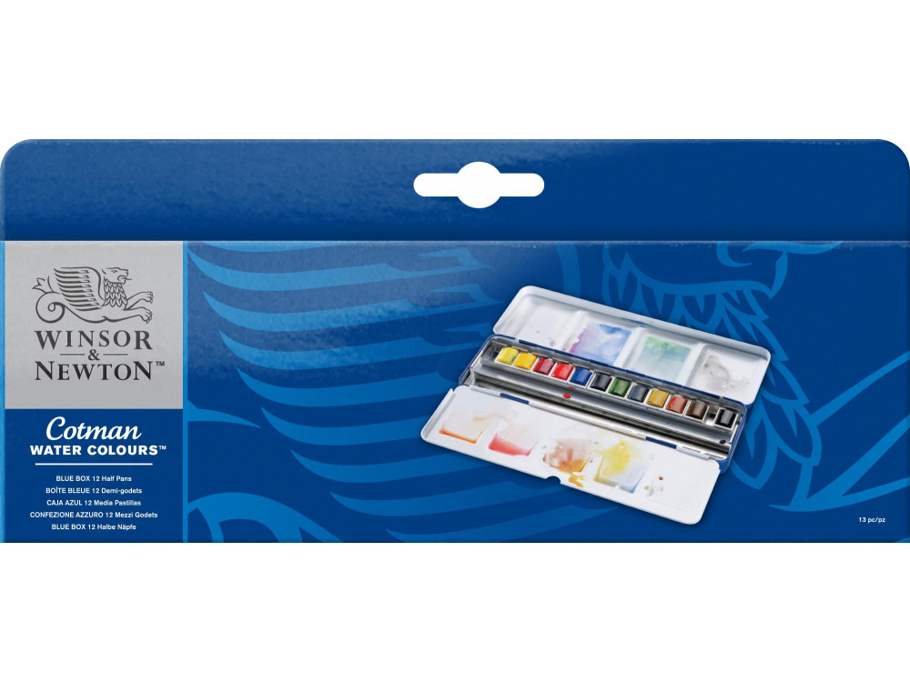 Watercolors Cotman Studio set - Winsor & Newton - 12 colors