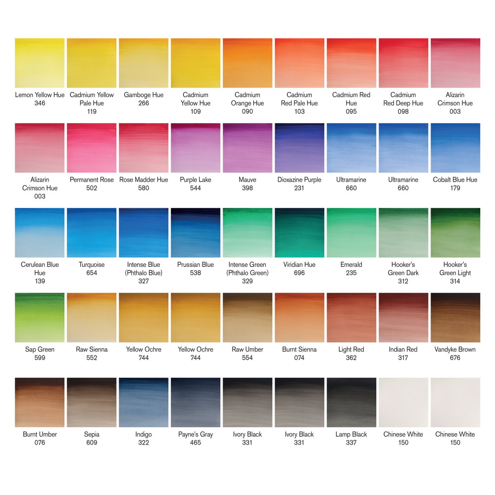 Zestaw farb akwarelowych Cotman Studio - Winsor & Newton - 45 kolorów