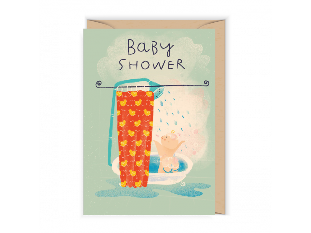 Kartka okolicznościowa - Cudowianki - Baby Shower, 12 x 17 cm