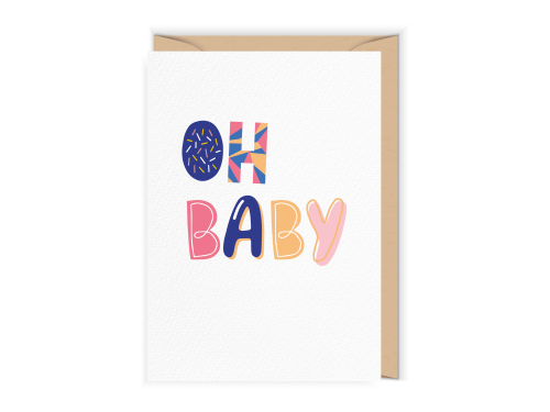 Greeting card - Cudowianki - Oh Baby, 12 x 17 cm