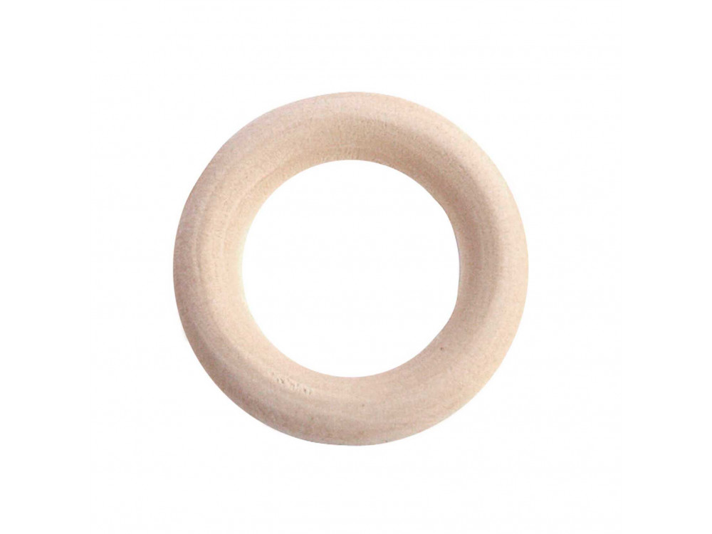 Kółko, pierścień drewniany do makramy - Rico Design - 3,5 cm, 6 szt.