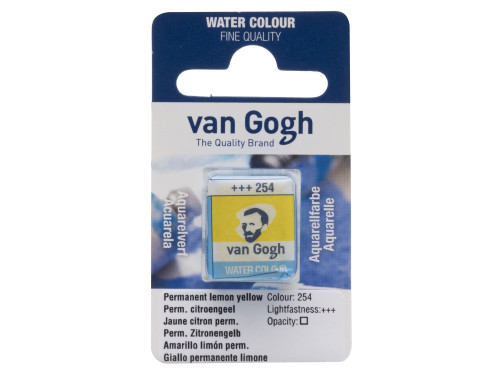 Farba akwarelowa w kostce - Van Gogh - Permanent Lemon Yellow