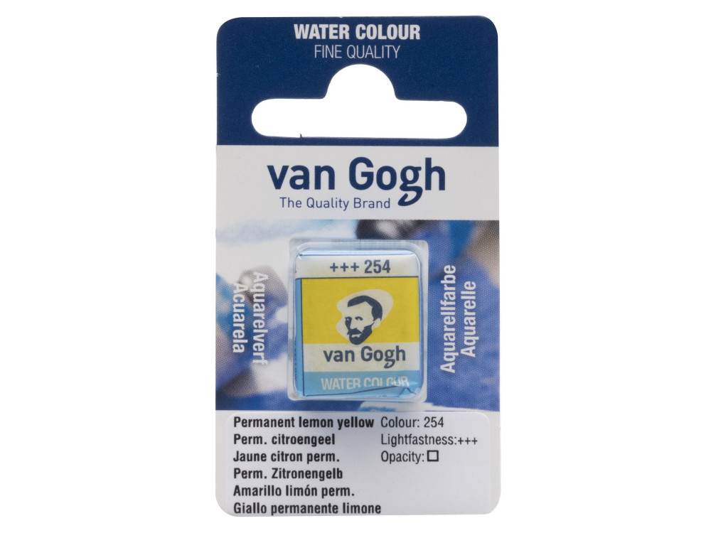 Watercolor pan paint - Van Gogh - Permanent Lemon Yellow