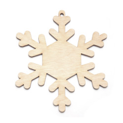Wooden snowflake decoupage...