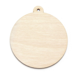 Wooden circle pendant -...
