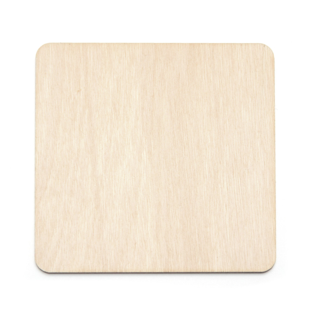 Wooden squared pad - Simply Crafting - 9,2 cm