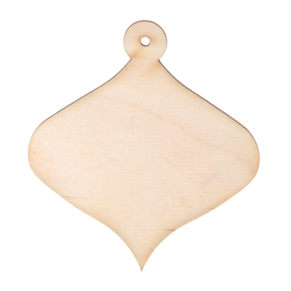 Wooden spinning top pendant - Simply Crafting - 9 cm