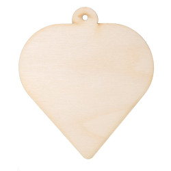 Wooden heart pendant - Simply Crafting - 9 cm