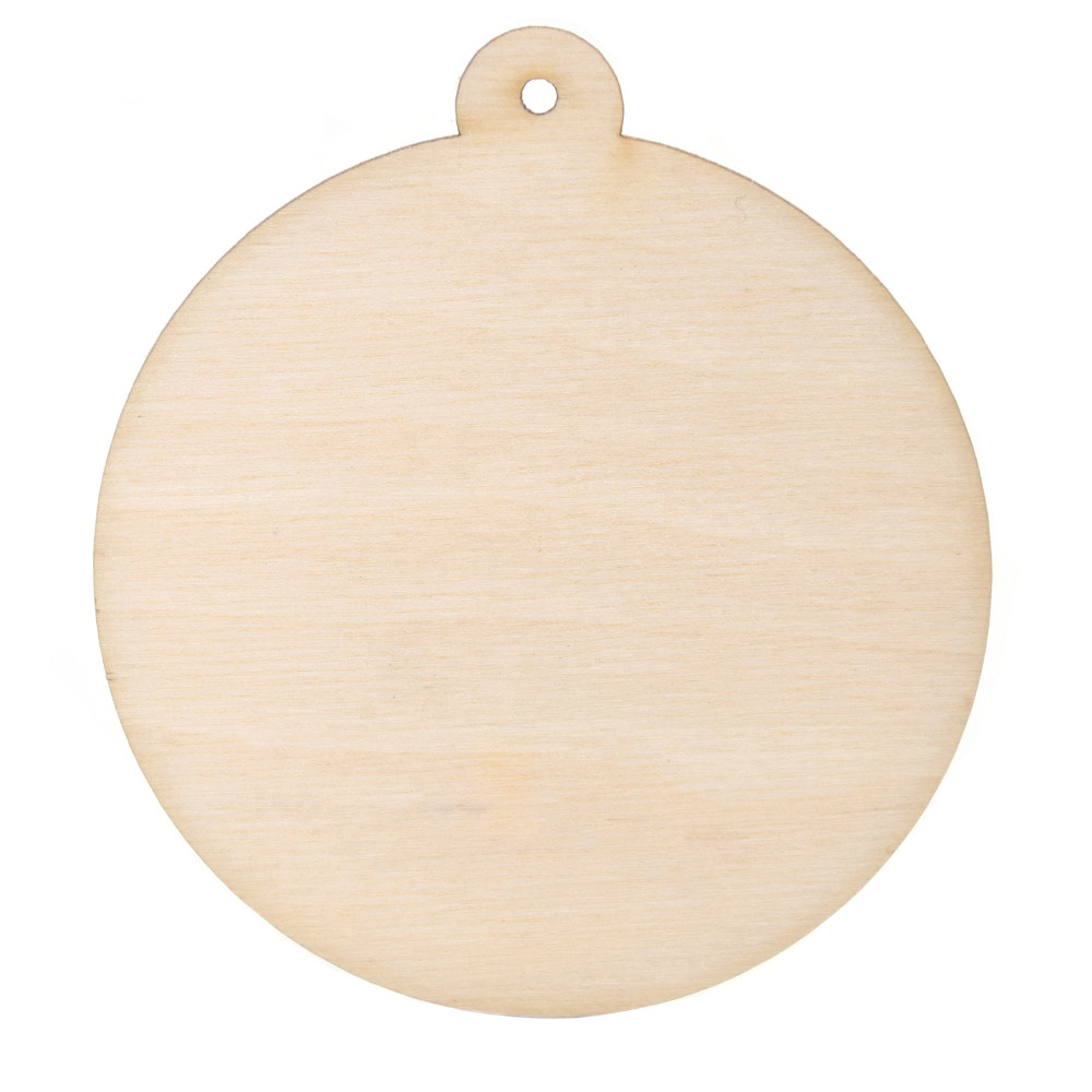 Wooden Circle pendant - Simply Crafting - 9 cm