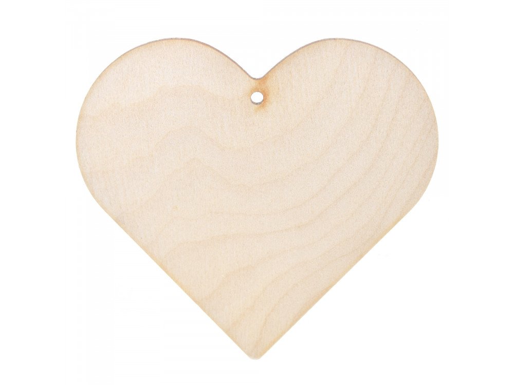 Wooden heart pendant - Simply Crafting - 10 cm