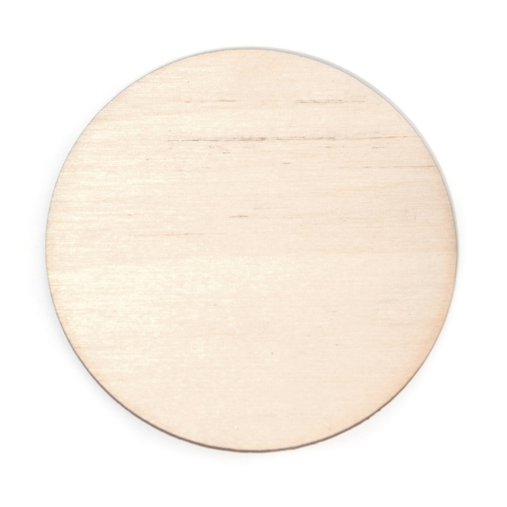 Wooden pad - Simply Crafting - dia. 10 cm, 100 pcs.