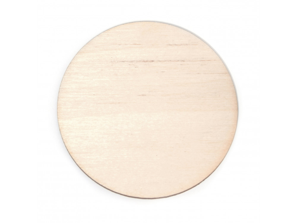 Wooden pad - Simply Crafting - dia. 10 cm, 50 pcs.