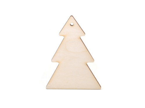 Wooden Christmas tree pendant - Simply Crafting - 6 cm, 20 pcs.