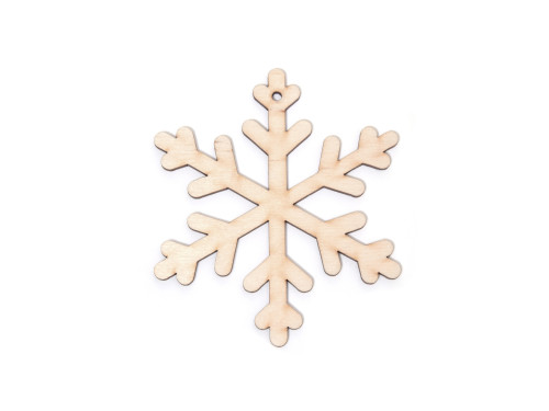 Wooden Snowflake pendant - Simply Crafting - 7 cm